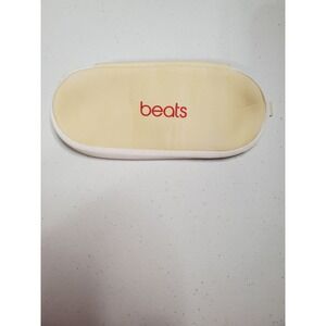 Beats By Dre Protective Case Pouch Yellow Red Logo Zippered Travel